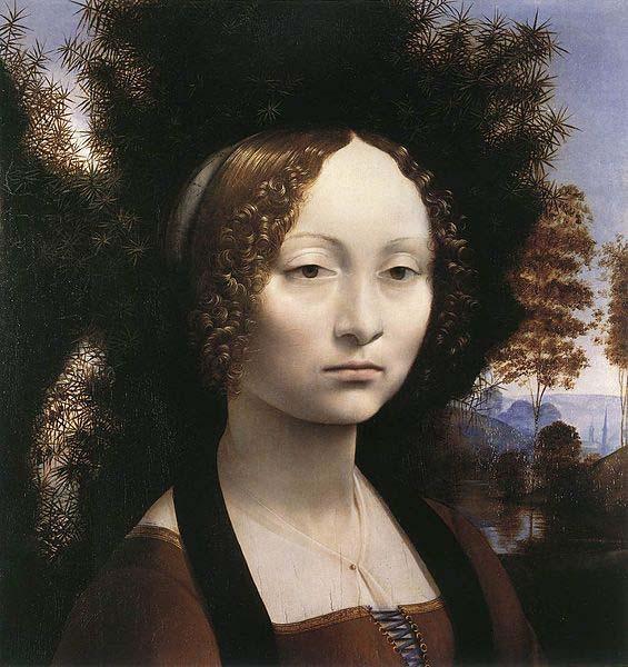 LEONARDO da Vinci Portrait of Ginevra de Benci